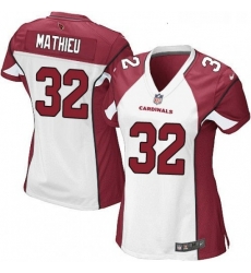 Womens Nike Arizona Cardinals 32 Tyrann Mathieu Game White NFL Jersey Womens Nike Arizona Cardinals 32 Tyrann Mathieu Game White NFL Jersey