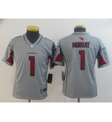 Youth Nike Cardinals 1 Kyler Murray Silver Inverted Legend Jersey Youth Nike Cardinals 1 Kyler Murray Silver Inverted Legend Jersey