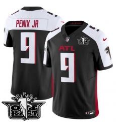 Men Atlanta Falcons 9 Michael Penix Jr  Black Outkast F U S E  Vapor Untouchable Limited Stitched Football Jersey