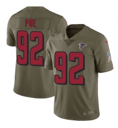 Nike Falcons #92 Dontari Poe Olive Mens Stitched NFL Limited 2017 Salute To Service Jersey Nike Falcons #92 Dontari Poe Olive Mens Stitched NFL Limited 2017 Salute To Service Jersey