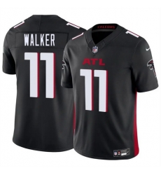 Youth Atlanta Falcons 11 Jalon Walker Black 2025 Draft F U S E  Vapor Untouchable Limited Stitched Football Jersey