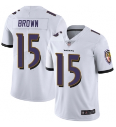 Ravens 15 Marquise Brown White Men Stitched Football Vapor Untouchable Limited Jersey Ravens 15 Marquise Brown White Men Stitched Football Vapor Untouchable Limited Jersey