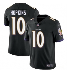 Youth Baltimore Ravens 10 DeAndre Hopkins Black Vapor Limited Football Jersey
