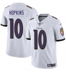 Youth Baltimore Ravens 10 DeAndre Hopkins White Vapor Limited Football Jersey