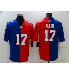Men Buffalo Bills 17 Josh Allen Blue Red Two Tone 2021 Vapor Untouchable Stitched NFL Nike Limited Jersey Men Buffalo Bills 17 Josh Allen Blue Red Two Tone 2021 Vapor Untouchable Stitched NFL Nike Limited Jersey