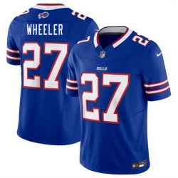 Men Buffalo Bills  27 Ian Wheeler Blue 2026 F U S E  Vapor Untouchable Limited Stitched Football Jersey