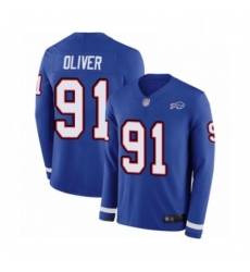 Mens Buffalo Bills 91 Ed Oliver Limited Royal Blue Therma Long Sleeve Football Jersey Mens Buffalo Bills 91 Ed Oliver Limited Royal Blue Therma Long Sleeve Football Jersey