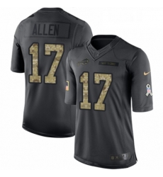 Mens Nike Buffalo Bills 17 Josh Allen Limited Black 2016 Salute to Service NFL Jersey Mens Nike Buffalo Bills 17 Josh Allen Limited Black 2016 Salute to Service NFL Jersey