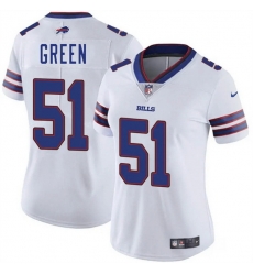 Women Buffalo Bills 51 Kendrick Green White Vapor Stitched Football Jersey
