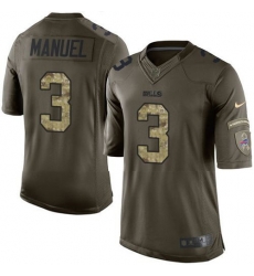 Nike Bills #3 E J Manuel Green Youth Stitched NFL Limited Salute to Service Jersey Nike Bills #3 E J Manuel Green Youth Stitched NFL Limited Salute to Service Jersey