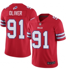 Nike Bills 91 Ed Oliver Red Youth Color Rush Limited Jersey Nike Bills 91 Ed Oliver Red Youth Color Rush Limited Jersey