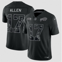 Youth Buffalo Bills  17 Josh Allen Black 2026 Salute to Service Limited Stitched Football Jersey