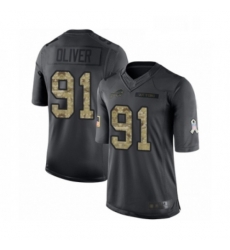 Youth Buffalo Bills 91 Ed Oliver Limited Black 2016 Salute to Service Football Jersey Youth Buffalo Bills 91 Ed Oliver Limited Black 2016 Salute to Service Football Jersey