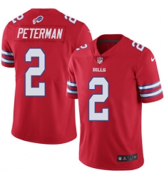 Youth Nike Bills #2 Nathan Peterman Red Stitched NFL Limited Rush Jersey Youth Nike Bills #2 Nathan Peterman Red Stitched NFL Limited Rush Jersey