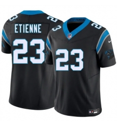 Men Carolina Panthers 23 Trevor Etienne Black 2025 Draft F U S E  Vapor Limited Stitched Football Jersey