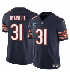 Men Chicago Bears 31 Kevin Byard III Navy 2025 F U S E  With 2 Star C Patch Vapor Untouchable Limited Stitched Football Jersey