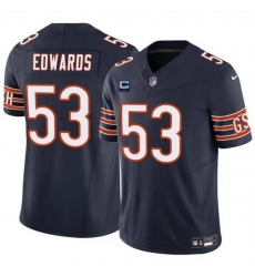 Men Chicago Bears 53 T J Edwards Navy 2024 F U S E With 1 Star C Patch Vapor Untouchable Limited Stitched Football Jersey Men Chicago Bears 53 T J Edwards Navy 2024 F U S E With 1 Star C Patch Vapor Untouchable Limited Stitched Football Jersey