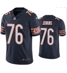Men Chicago Bears 76 Teven Jenkins Navy Vapor untouchable Limited Stitched Jersey Men Chicago Bears 76 Teven Jenkins Navy Vapor untouchable Limited Stitched Jersey