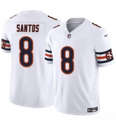 Men Chicago Bears 8 Cairo Santos White 2025 F U S E  Vapor Untouchable Limited Stitched Football Jersey