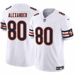 Men Chicago Bears 80 Maurice Alexander White 2025 F U S E  Vapor Stitched Football Jersey