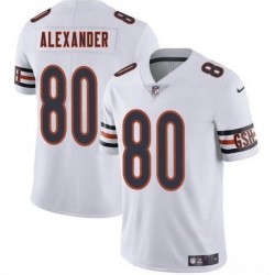 Men Chicago Bears 80 Maurice Alexander White 2025 Vapor Stitched Football Jersey