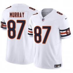 Men Chicago Bears 87 Jordan Murray White 2025 F U S E  Vapor Stitched Football Jersey