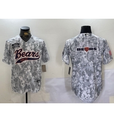 Men Chicago Bears Camo With Patch Cool Base Stitched Baseball Jersey 2 Men Chicago Bears Camo With Patch Cool Base Stitched Baseball Jersey 2