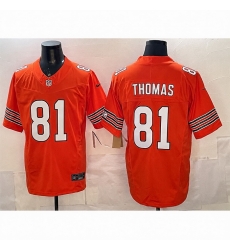 Men Chicago Bears Zavion Thomas #81 Orange F U S E 2026 Draft Stitched Football Jersey Men Chicago Bears Zavion Thomas #81 Orange F U S E 2026 Draft Stitched Football Jersey