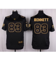 Nike Bears #83 Martellus Bennett Black Mens Stitched NFL Elite Pro Line Gold Collection Jersey
