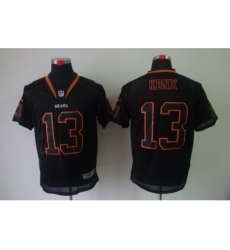 Nike Chicago Bears 13 Johnny Knox Black Elite Lights Out NFL Jersey Nike Chicago Bears 13 Johnny Knox Black Elite Lights Out NFL Jersey