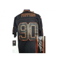 Nike Chicago Bears 90 Julius Peppers Black Elite Light Out Signed NFL Jersey Nike Chicago Bears 90 Julius Peppers Black Elite Light Out Signed NFL Jersey