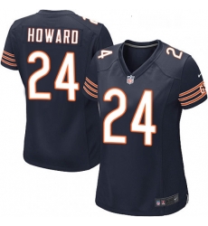 Womens Nike Chicago Bears 24 Jordan Howard Game Navy Blue Team Color NFL Jersey Womens Nike Chicago Bears 24 Jordan Howard Game Navy Blue Team Color NFL Jersey