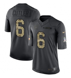 Nike Bears #6 Jay Cutler Black Youth Stitched NFL Limited 2016 Salute to Service Jersey Nike Bears #6 Jay Cutler Black Youth Stitched NFL Limited 2016 Salute to Service Jersey