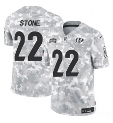 Men Cincinnati Bengals 22 Geno Stone 2024 F U S E Arctic Camo Salute To Service Limited Stitched Football Jersey Men Cincinnati Bengals 22 Geno Stone 2024 F U S E Arctic Camo Salute To Service Limited Stitched Football Jersey