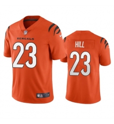 Men Cincinnati Bengals 23 Daxton Hill Orange Vapor Untouchable Limited Stitched Jersey Men Cincinnati Bengals 23 Daxton Hill Orange Vapor Untouchable Limited Stitched Jersey