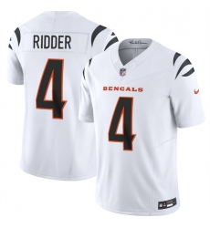 Men Cincinnati Bengals 4 Desmond Ridder White 2025 F U S E  Vapor Untouchable Limited Stitched Football Jersey