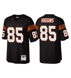 Men Cincinnati Bengals 85 Tee Higgins Black Throwback Legacy Stitched Jerse Men Cincinnati Bengals 85 Tee Higgins Black Throwback Legacy Stitched Jerse