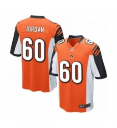 Mens Cincinnati Bengals 60 Michael Jordan Game Orange Alternate Football Jersey Mens Cincinnati Bengals 60 Michael Jordan Game Orange Alternate Football Jersey