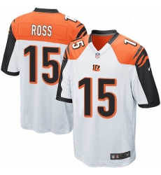Mens Nike Cincinnati Bengals 15 John Ross Game White NFL Jersey Mens Nike Cincinnati Bengals 15 John Ross Game White NFL Jersey