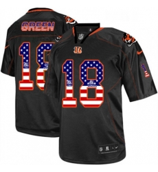 Mens Nike Cincinnati Bengals 18 AJ Green Elite Black USA Flag Fashion NFL Jersey Mens Nike Cincinnati Bengals 18 AJ Green Elite Black USA Flag Fashion NFL Jersey