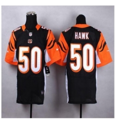 New Cincinnati Bengals #50 A.J. Hawk Black Team Color Men Stitched NFL Elite Jersey New Cincinnati Bengals #50 A.J. Hawk Black Team Color Men Stitched NFL Elite Jersey