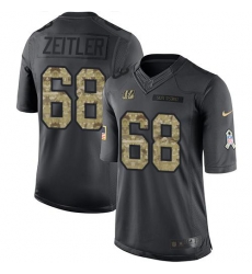 Nike Bengals #68 Kevin Zeitler Black Mens Stitched NFL Limited 2016 Salute to Service Jersey Nike Bengals #68 Kevin Zeitler Black Mens Stitched NFL Limited 2016 Salute to Service Jersey