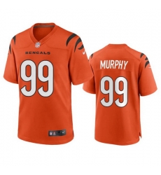Youth Cincinnati Bengals 99 Myles Murphy Orange Stitched Game Jersey Youth Cincinnati Bengals 99 Myles Murphy Orange Stitched Game Jersey