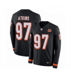 Youth Nike Cincinnati Bengals 97 Geno Atkins Limited Black Therma Long Sleeve NFL Jersey Youth Nike Cincinnati Bengals 97 Geno Atkins Limited Black Therma Long Sleeve NFL Jersey