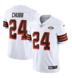 Cleveland Browns 24 Nick Chubb Nike 1946 Collection Alternate Vapor Limited NFL Jersey White Cleveland Browns 24 Nick Chubb Nike 1946 Collection Alternate Vapor Limited NFL Jersey White