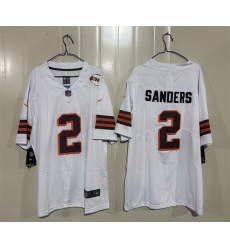 Men Cleveland Browns 2 Shedeur Sanders White 2026 1946 Collection Vapor Limited Stitched Football Jersey Men Cleveland Browns 2 Shedeur Sanders White 2026 1946 Collection Vapor Limited Stitched Football Jersey