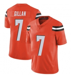 Men Cleveland Browns 7 Jamie Gillan Orange Limited Alternate Vapor Untouchable Nike Jersey Men Cleveland Browns 7 Jamie Gillan Orange Limited Alternate Vapor Untouchable Nike Jersey