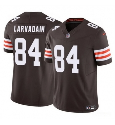 Men Cleveland Browns 84 Gage Larvadain Brown 2025 F U S E  Vapor Limited Stitched Football Jersey