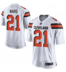 Mens Nike Cleveland Browns 21 Denzel Ward Game White NFL Jersey Mens Nike Cleveland Browns 21 Denzel Ward Game White NFL Jersey