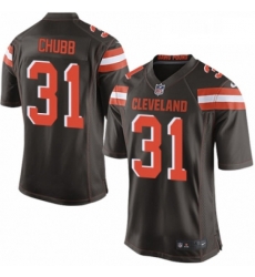 Mens Nike Cleveland Browns 31 Nick Chubb Game Brown Team Color NFL Jersey Mens Nike Cleveland Browns 31 Nick Chubb Game Brown Team Color NFL Jersey